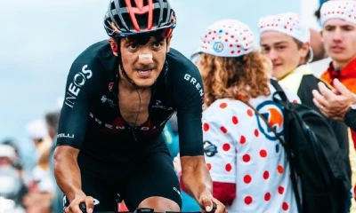 Carapaz acaricia el podio en Francia / Foto: cortesía Richard Carapaz