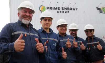 El presidente Daniel Noboa recorrió las instalaciones de la planta./ Foto: cortesía Presidencia