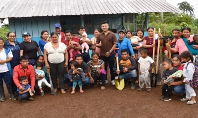 Familias de Taisha recibieron herramientas agrícolas para huertos familiares / Foto: cortesía MIES