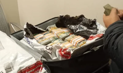 El dinero incautado tenía como posible destino grupos terroristas / Foto: cortesía Daniel Noboa