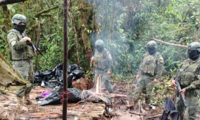El ingreso del mineral se realiza a través de rutas clandestinas como Conguime Alto, Dos Banderas y La Pangui / Foto: cortesía Ejército Ecuatoriano