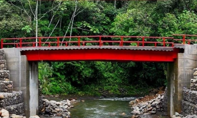El puente está ubicado en la comunidad La Puyo, parroquia San José de Payamino / Foto: cortesía Prefectura de Orellana