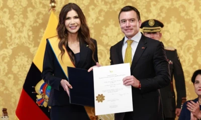 La visita de la funcionaria marcó además la tercera reunión entre ambos en el último año / Foto: cortesía Cancillería
