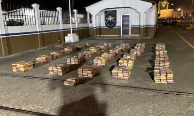 El decomiso tuvo lugar en un buque en tránsito, situado "en el fondeadero de la Zona del Pacífico" / Foto: cortasía Senan