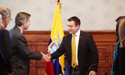 Daniel Noboa se reunió con el vicepresidente del Banco Mundial para América Latina y el Caribe, Carlos Felipe Jaramillo / Foto: cortesía Carlos Felipe Jaramillo 