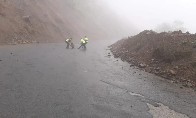 En el reporte la vía Cuenca-Molleturo-El Empalme presenta puntos críticos / Foto: cortesía MIT