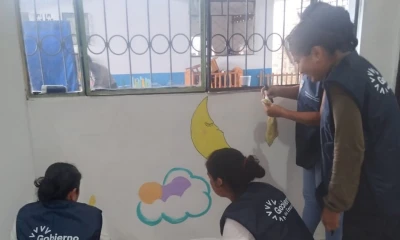 Permitió mejorar las fachadas de los Centros de Desarrollo Infantil (CDI) Carita de Ángel y Esperanzas del Mañana/ Foto: cortesía MIES