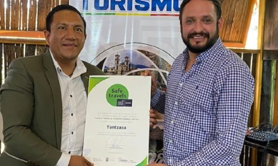 Yantzaza es el destino 43 que recibe el sello Safe Travels / Foto: cortesía Ministerio de Turismo