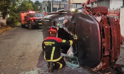 Los choques y los siniestros viales son la segunda causa de muerte para niñas y niños en este país / Foto: cortesía Bomberos Quito