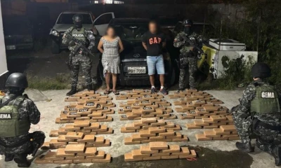 La droga tenía como presunto destino el tráfico internacional / Foto: cortesía Policía Nacional