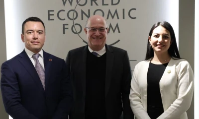Noboa participa en el Foro Económico Mundial / Foto: cortesía Presidencia 
