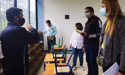 Autoridades educativas recorrieron comunidades de Arajuno / Foto: Ministerio de Educación