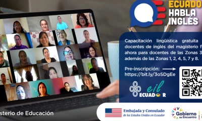 Embajada de EE.UU. abrió la convocatoria para el programa Ecuador Habla Inglés / Foto: cortesía Embajada de Estados Unidos