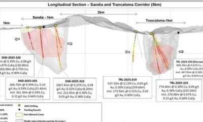 Los nuevos datos confirman la presencia de un sistema de pórfido de cobre y oro de gran escala / Foto: cortesía