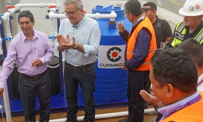 Se llevó a cabo la inauguración de la planta potabilizado en esta comunidad de Bolívar./ Foto: cortesía Curimining 
