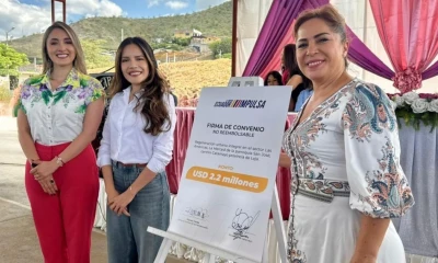 Las obras, financiadas por Petroecuador, se ejecutarán mediante la suscripción de dos convenios / Foto: cortesía Petroecuador 