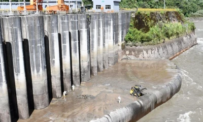 La erosión regresiva del río Coca se encuentra a 4,7 kilómetros del vertedero de captación de Coca Codo Sinclair / Foto: cortesía Celec