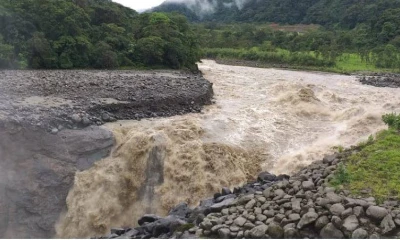 Erosión de la cascada San Rafael - Foto: El Universo