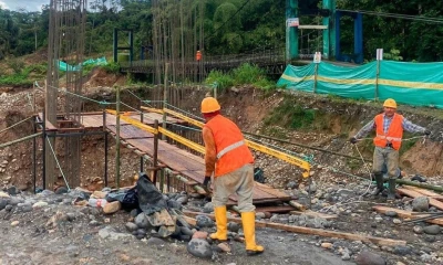 El puente será de estructura de hormigón / Foto: cortesía Prefectura de Pastaza
