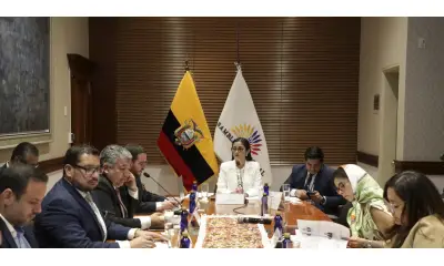 El CAL se reunió ayer para analizar el pedido de juicio político contra Andrea Arrobo / Foto: cortesía Asamblea Nacional 