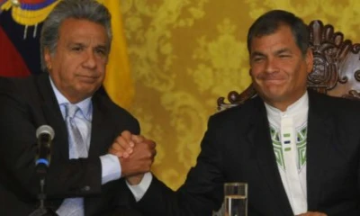 Lenin Moreno y Rafael Correa. Foto: API.