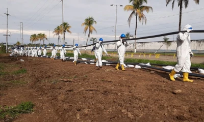 Obra de soterramiento de cables eléctricos se entregó en tres comunidades de Shushufindi / Foto:  cortesía Petroecuador