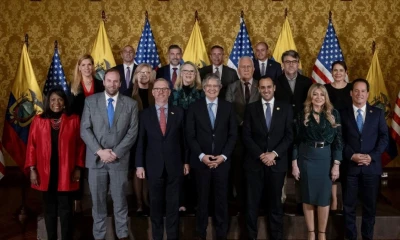Julio José Prado publicó en su cuenta de Twitter: “Seguimos en camino para lograr un TLC con Estados Unidos" / Foto: cortesía Secretaría General de Comunicación de la Presidencia