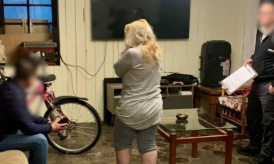 La Fiscalía y la Policía ejecutaron la madrugada de este martes el allanamiento en Quito / Foto: cortesía Fiscalía