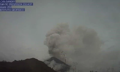 El Sangay, de 5.230 metros de altitud, es uno de los más activos de Ecuador / Foto: cortesía IG