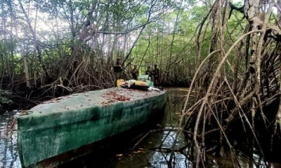 3 semisumergibles de las disidencias de las FARC fueron incautados / Foto: Cortesía