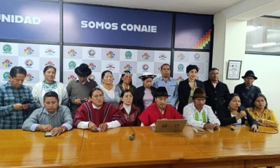 Iza criticó fuertemente a Noboa por su actuación durante la campaña electoral / Foto: cortesía Conaie