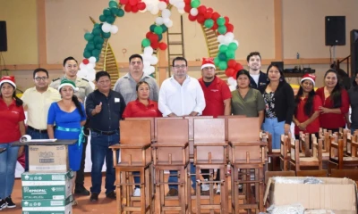 Los implementos incluyeron sillas, mesas, sábanas, cortinas…