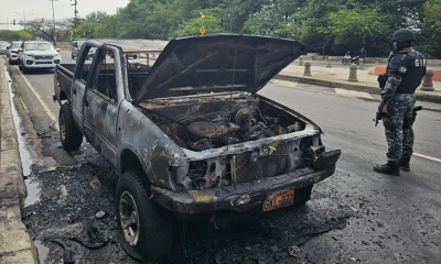 Las primeras explosiones se registraron en la ciudad de Esmeraldas/ Foto: cortesía Policía Nacional