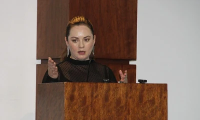 La viceministra de minas, Rebeca Illescas, participó en un evento del sector minero en Quito / Foto: cortesía Ministerio de Energía 