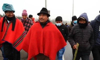 Un informe de la inteligencia colombiana señala al Movimiento Guevarista, cercano a la Conaie, como vinculado al narcotráfico / Foto: cortesía Conaie