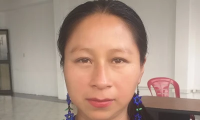 Indígenas exigen respeto a sus territorios y la Amazonía / foto cortesía facebook de Lineth Calapucha