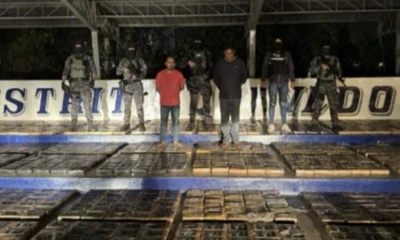 La Policía aprehendió a dos ecuatorianos identificados como Eremites Nereo C.M. y Héctor Oswaldo M.Q. / Foto: cortesía Policía Nacional