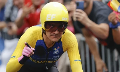 Un total de 191 participantes en el campeonato nacional de ciclismo, entre ellos el campeón olímpico Richard Carapaz / Foto: EFE