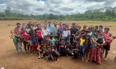 El ministro de Salud, Edgar Lama, visitó Taisha / Foto: cortesía Ministerio de Salud