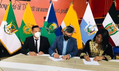Napo y Morona firman convenios de atención para grupos prioritarios / Foto: cortesía MIES