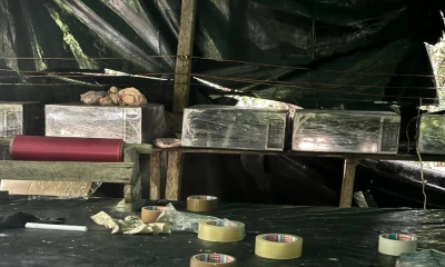 La vivienda fue localizada e identificada por una patrulla militar/ Foto: cortesía FF.AA