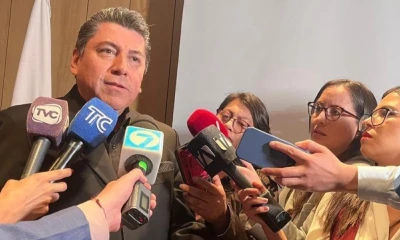 Ottón Rivadeneira, director general del Registro Civil, dio declaraciones a la prensa / Foto: cortesía Registro Civil