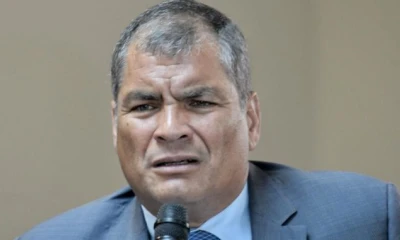 Rafael Correa en Guayaquil, en febrero de 2018. API/Marcos Pin
