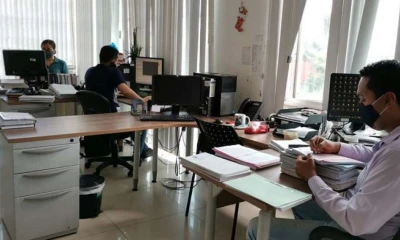 Servidores respetan medidas de bioseguridad y distanciamiento. Consejo de la Judicatura