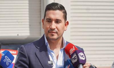 El director del SRI, Damián Larco, brindó una rueda de prensa / Foto: coresía SRI