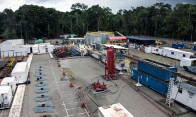 Instalaciones en el campo Tabococha, que empieza producción petrolera. Foto: La Hora