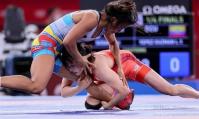 Disputaron la medalla de bronce en el Mundial de Lucha, que se realiza en Belgrado, Serbia / Foto: cortesía ministerio de Deportes