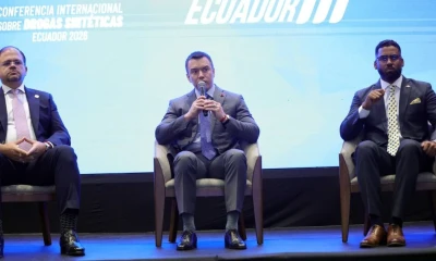 Noboa sostuvo que pasar el problema al vecino no es una solución / Foto: cortesía Presidencia 