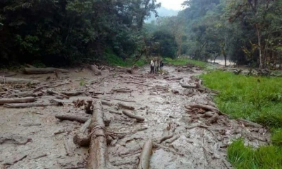 Uno de los cuerpos fue localizado cerca del río Sardinas. Foto: Ecuavisa