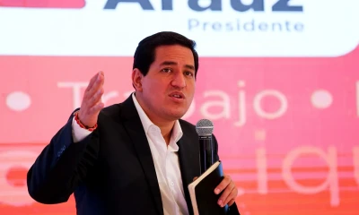 Andrés Arauz cierra su campaña en Guayaquil y evoca a la Revolución Ciudadana de Correa / Foto: EFE